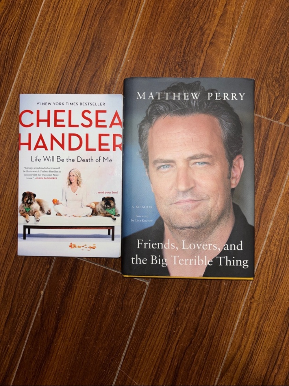 Chelsea Handler & Matthew Perry Memoir Set - Hardcover| Softcover